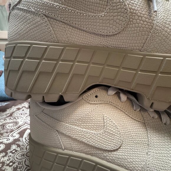 Air Jordan 1 Brooklyn Low Platform Desert Camo Rattan Boots - Women's Size 12 - Picture 4 of 16